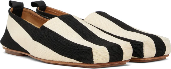 JACQUEMUS Beige & Black La Croisière 'The Carré' Espadrilles - Image 4