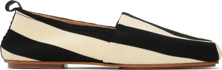 JACQUEMUS Beige & Black La Croisière 'The Carré' Espadrilles