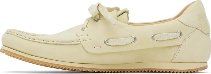 JACQUEMUS Beige La Croisière 'The Batto' Boat Shoes - Image 3