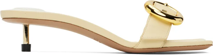 JACQUEMUS Beige Le Chouchou 'Les sandales Regalo basses' Heeled Sandals