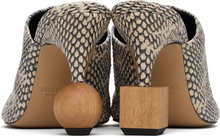 JACQUEMUS Beige 'The Bisou' Mules - Image 2