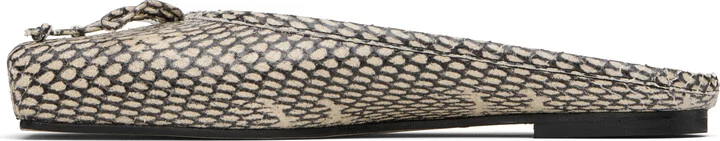 JACQUEMUS Beige 'The flat Ballet mules' Flats - Image 3