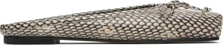 JACQUEMUS Beige 'The flat Ballet mules' Flats
