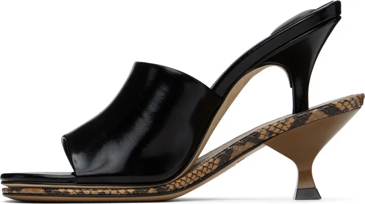 JACQUEMUS Black & Brown 'Les doubles mules' Mules - Image 3