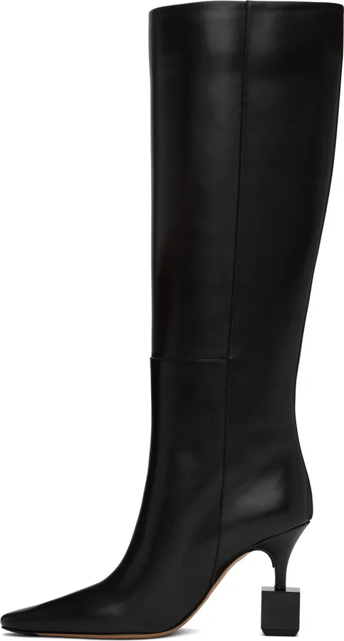 JACQUEMUS Black La Casa 'Les bottes Bisou' Tall Boots - Image 3