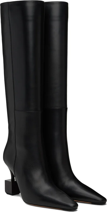 JACQUEMUS Black La Casa 'Les bottes Bisou' Tall Boots - Image 4