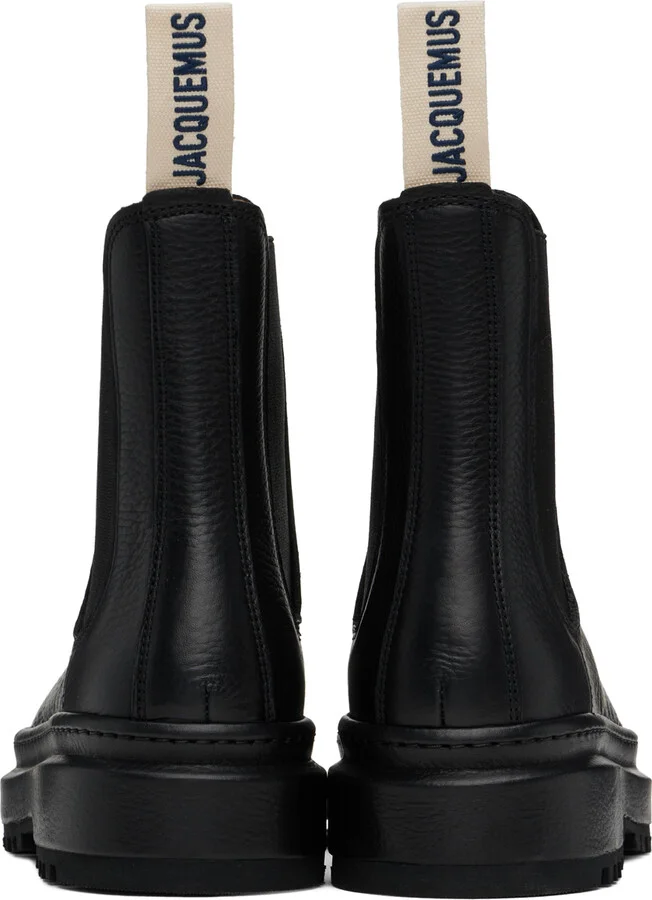 JACQUEMUS Black La Casa 'Les bottines Pavane' Chelsea Boots - Image 2