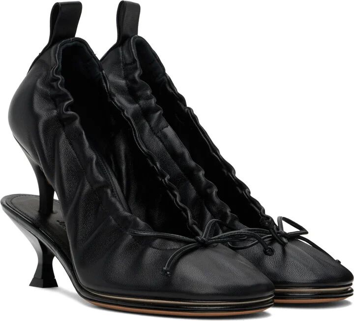 JACQUEMUS Black La Casa 'Les doubles ballerines' Heels - Image 4