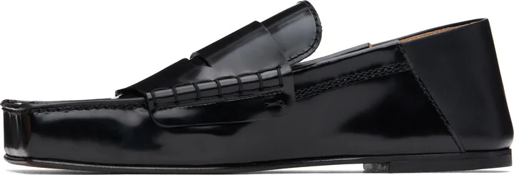 JACQUEMUS Black La Casa 'Les Loafers Carré' Loafers - Image 3