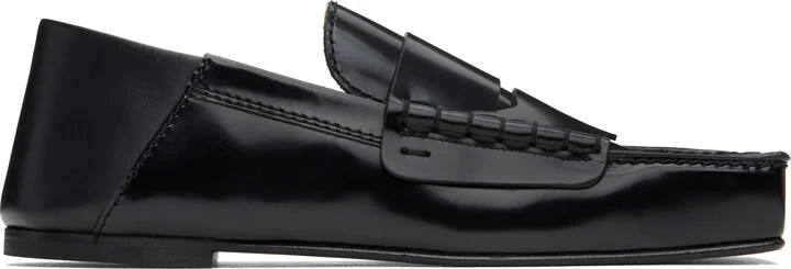 JACQUEMUS Black La Casa 'Les Loafers Carré' Loafers