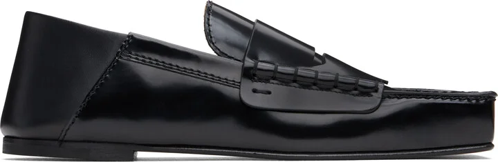 JACQUEMUS Black La Casa 'Les Loafers Carré' Loafers
