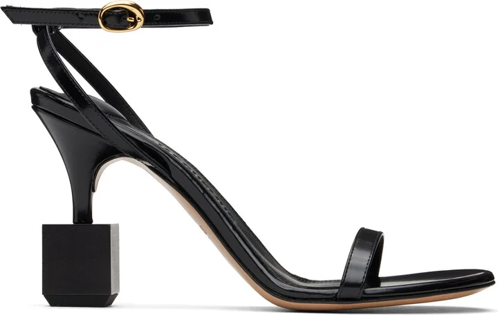 JACQUEMUS Black La Casa 'The Bisou' Heeled Sandals