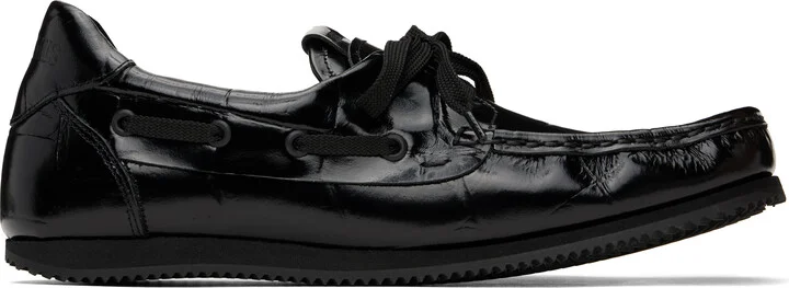 JACQUEMUS Black La Croisière 'The Batto' Loafers
