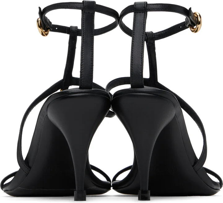 JACQUEMUS Black Le Chouchou 'Les sandales Pralu' Heeled Sandals - Image 2