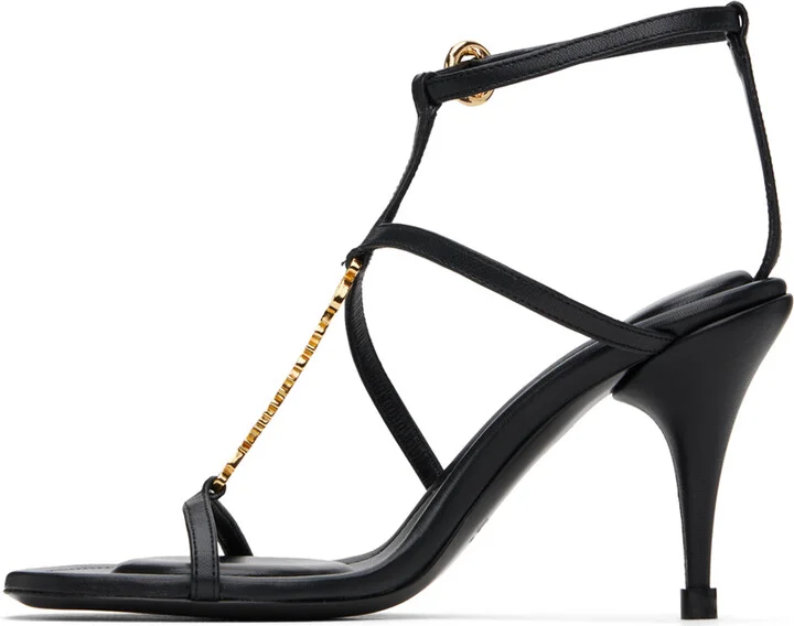 JACQUEMUS Black Le Chouchou 'Les sandales Pralu' Heeled Sandals - Image 3