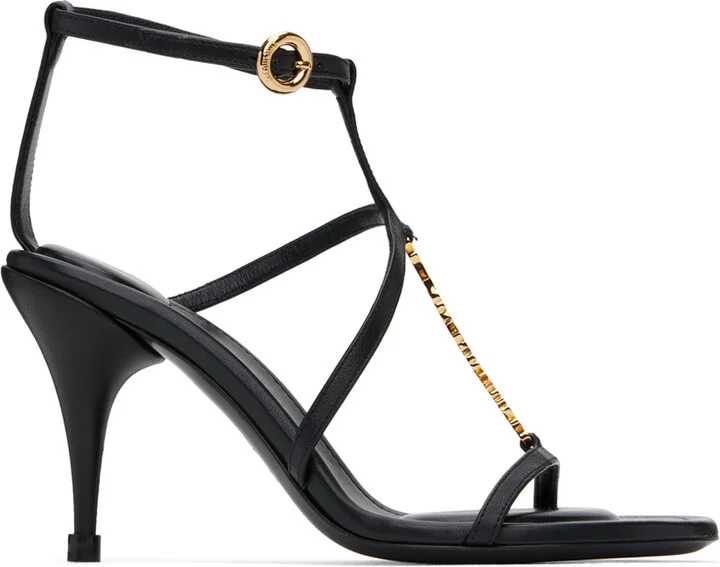 JACQUEMUS Black Le Chouchou 'Les sandales Pralu' Heeled Sandals