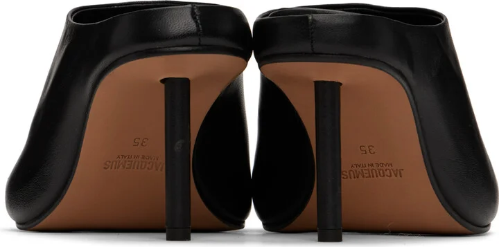JACQUEMUS Black Le Papier Nuvola Mules - Image 2