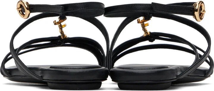 JACQUEMUS Black Les Classiques 'Les sandales Pralu plates' Sandals - Image 2