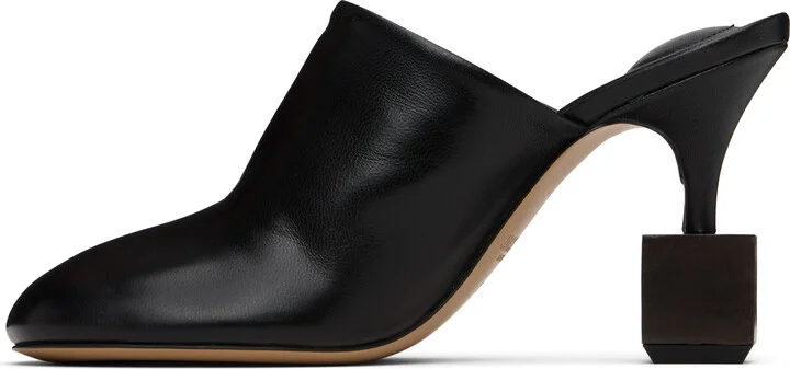 JACQUEMUS Black 'The Bisou' Mules - Image 3