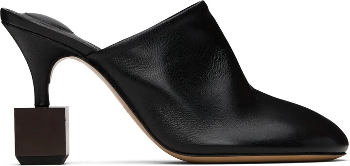 JACQUEMUS Black 'The Bisou' Mules
