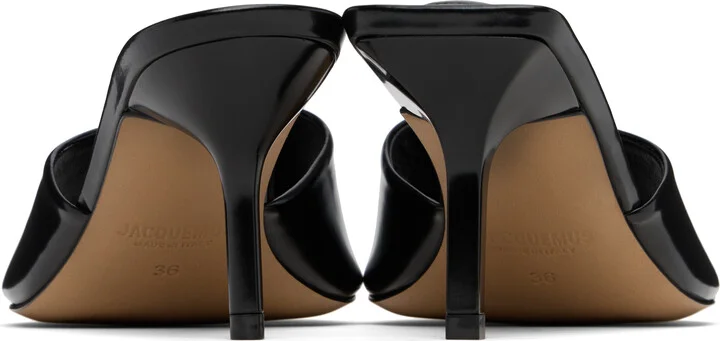 JACQUEMUS Black 'The Cubisto' Mules - Image 2