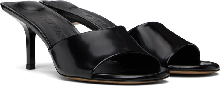 JACQUEMUS Black 'The Cubisto' Mules - Image 4