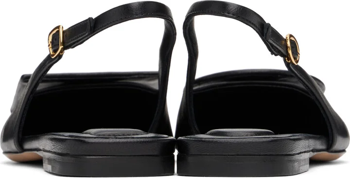 JACQUEMUS Black 'The flat Duelo slingbacks' Ballerina Flats - Image 2