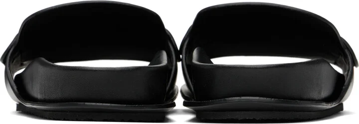 JACQUEMUS Black 'The Mocassin sandals' Sandals - Image 2