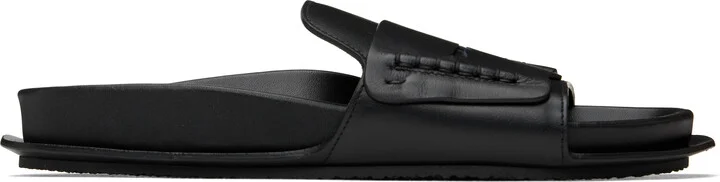 JACQUEMUS Black 'The Mocassin sandals' Sandals