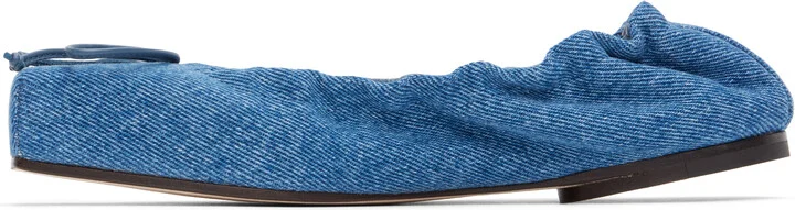 JACQUEMUS Blue La Casa 'Les ballerines Ballet' Ballerina Flats - Image 3