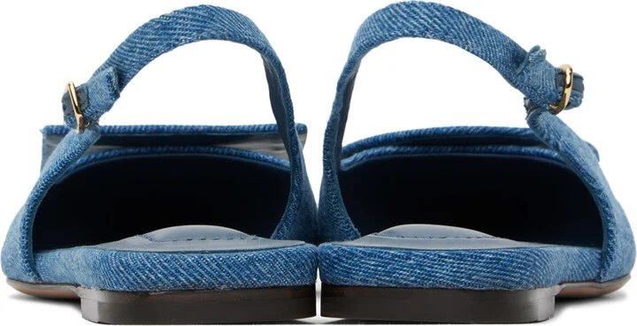 JACQUEMUS Blue 'Les slingbacks Duelo plates' Ballerina Flats - Image 2
