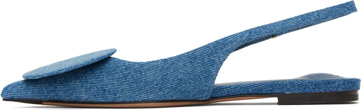 JACQUEMUS Blue 'Les slingbacks Duelo plates' Ballerina Flats - Image 3