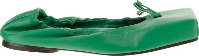 Jacquemus Bow Detailed Square-Toe Flats