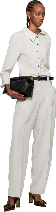 JACQUEMUS Brown & Black Les Sculptures 'Les slingbacks Duelo hautes' Heels - Image 5