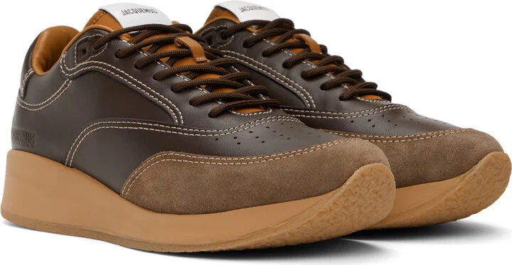 JACQUEMUS Brown Les Sculptures 'La Daddy' Sneakers - Image 4