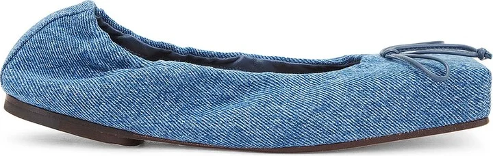 JACQUEMUS Les Ballerines Ballet in Denim-Medium