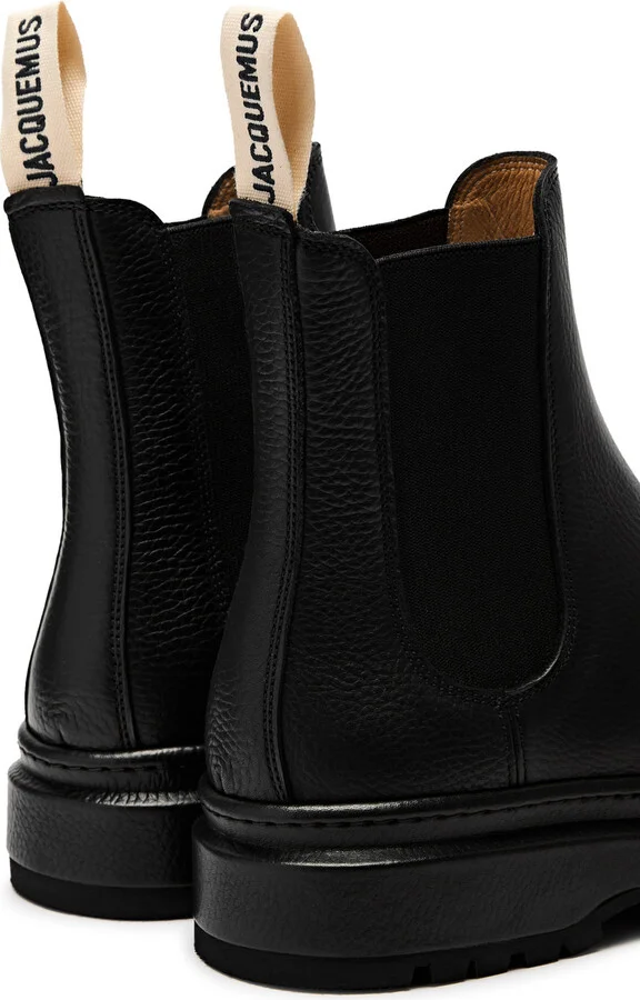 Jacquemus Les Bottines Pavane Leather Chelsea Boots - Image 3