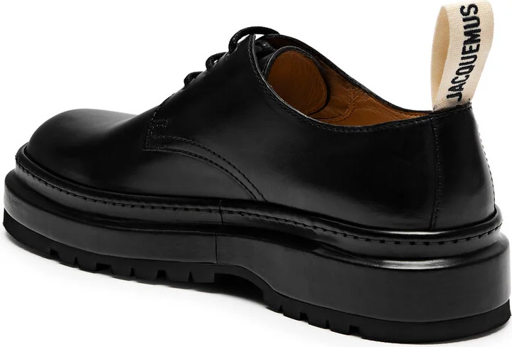 Jacquemus Les Derbies Pavane Leather Derby Shoes - Image 2