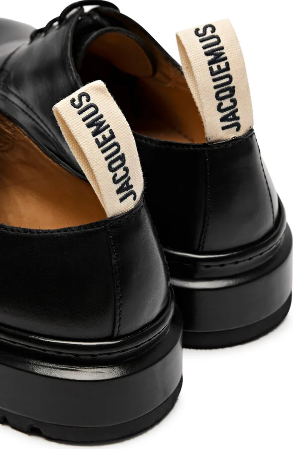 Jacquemus Les Derbies Pavane Leather Derby Shoes - Image 3