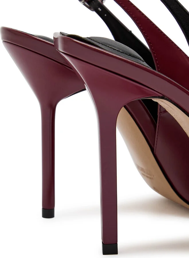 Jacquemus Les High Cubisto 100 Leather Slingback Pumps - Image 4