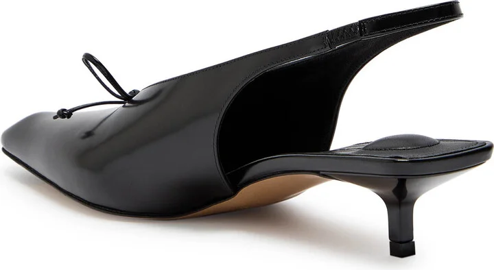 Jacquemus Les Low Cubisto 35 Leather Slingback Pumps - Image 2