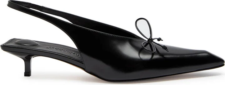 Jacquemus Les Low Cubisto 35 Leather Slingback Pumps