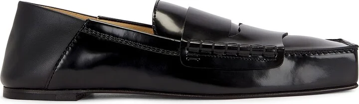 JACQUEMUS Les Mocassins Carre in Black