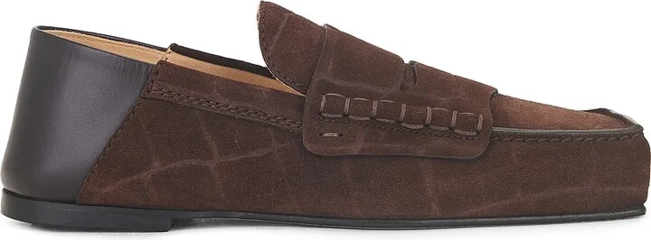 JACQUEMUS Les Mocassins Carre in Chocolate