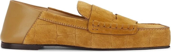 JACQUEMUS Les Mocassins Carre in Tan