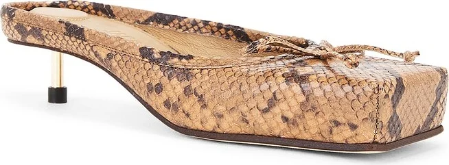 JACQUEMUS Les Mules Basses Ballet in Brown - Image 2