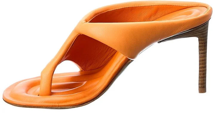 Jacquemus Les Mules Limone Leather Sandal - Image 2