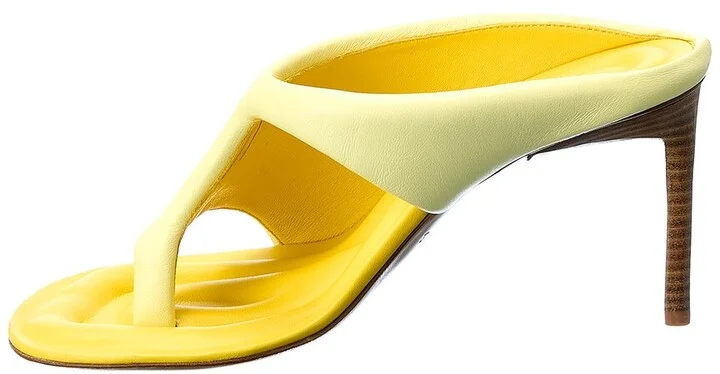Jacquemus Les Mules Limone Leather Sandal - Image 2