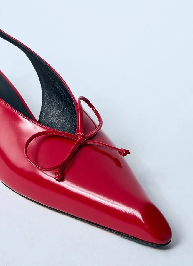 Jacquemus Les Slingbacks Cubisto B Kitten Heels - Woman Sandals Red Eu - 36 - Image 3