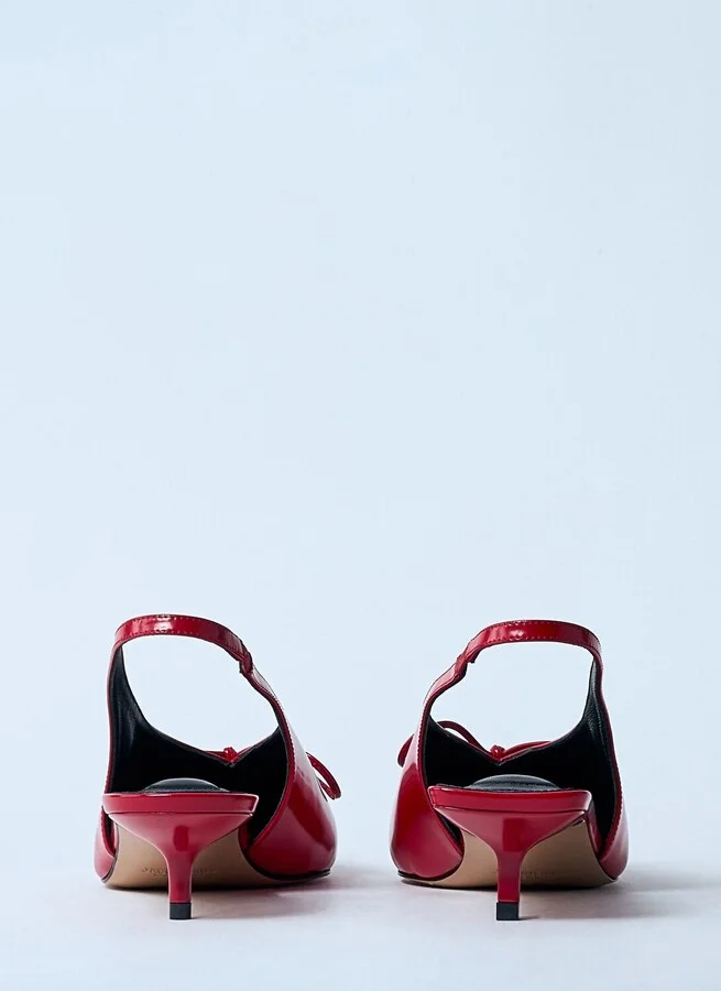 Jacquemus Les Slingbacks Cubisto B Kitten Heels - Woman Sandals Red Eu - 36 - Image 6
